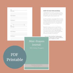 Mini-Prayers Journal
