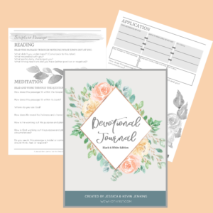 Devotional Journal (Black & White): A Scripture Based Meditation to Nourish Your Soul (KDP Published)