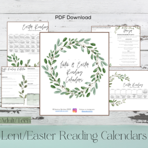 Lenten & Easter Bible Reading Calendars (2024)