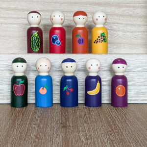 Fruit of the Spirit Peg Dolls (Ready to ship)