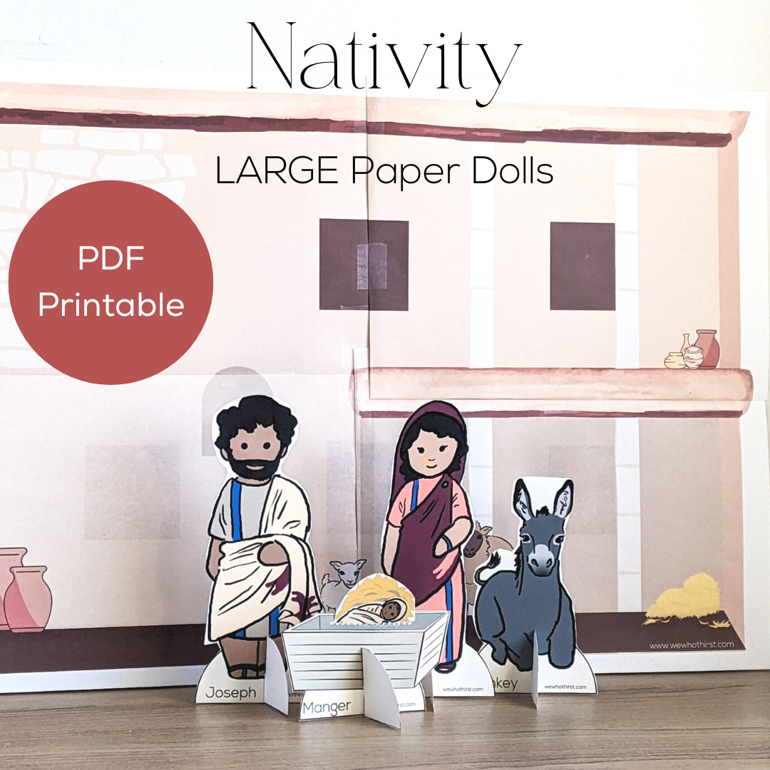 Large Nativity Paper Dolls