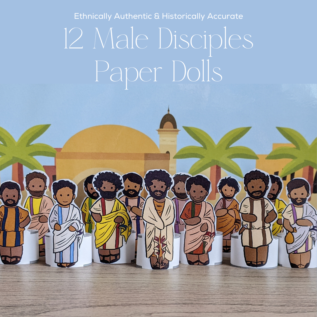 Small 12 disciples paper dolls