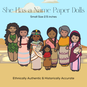 SMALL She Has a Name Paper Dolls