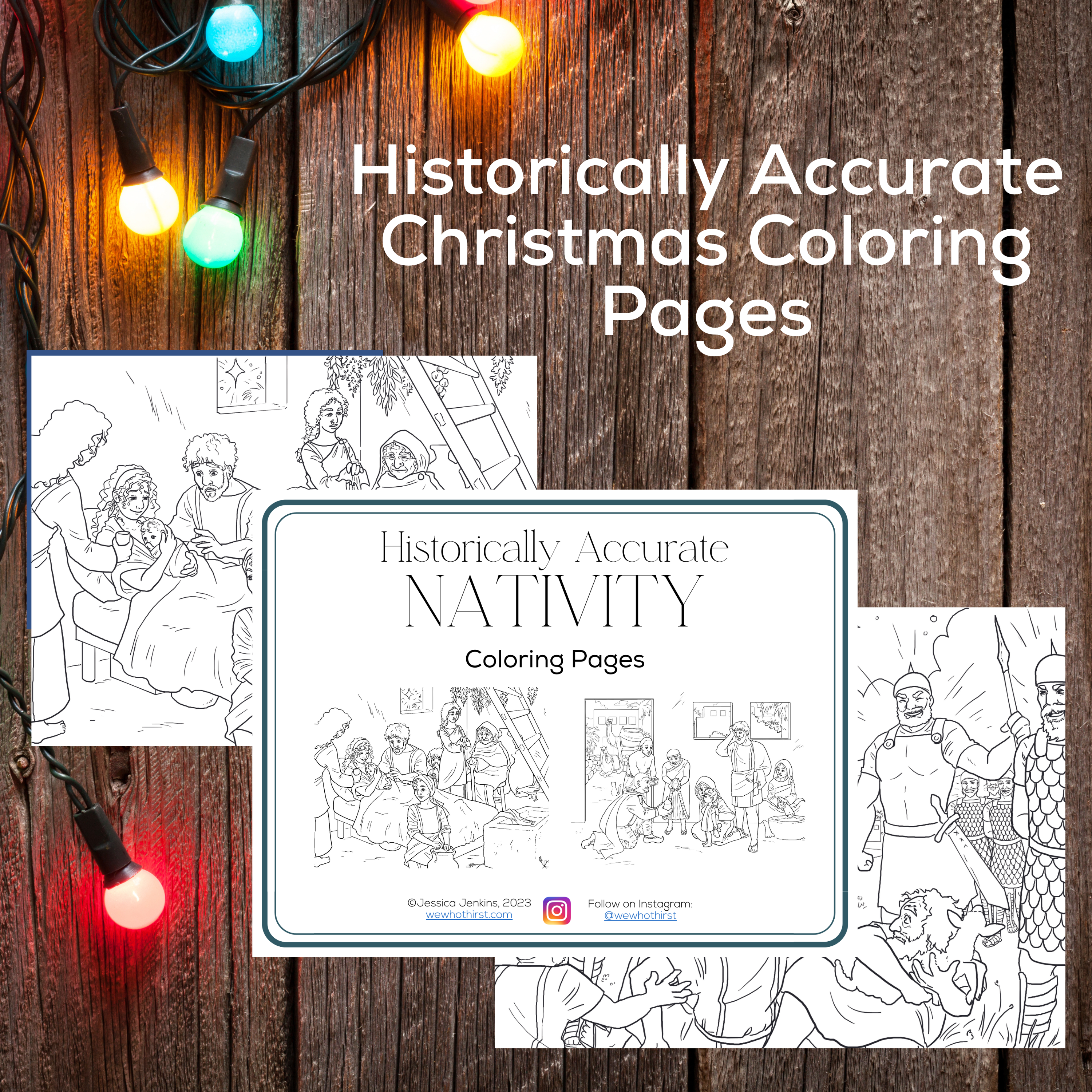 Historically Accurate Nativity Coloring Pages