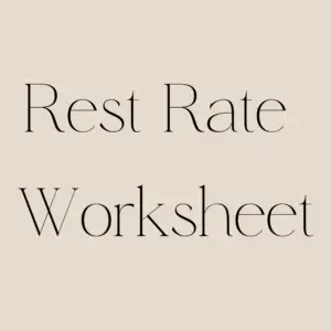Rest Rate Worksheet